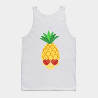 Skull Pineapple Aloha Hawaii Hawaiian Funny Tank Top